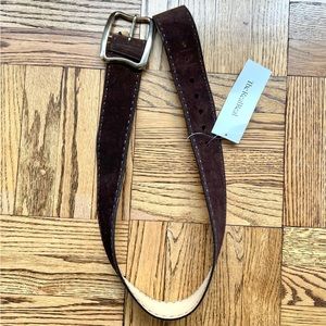 Prada Brown Suede Belt